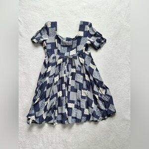 Rampage Blue Printed Dress